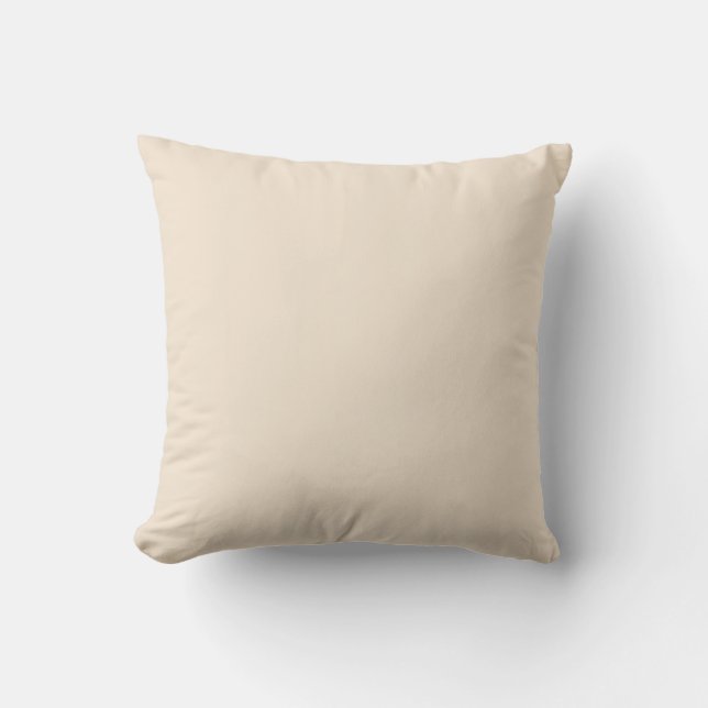 Champagne Buff Off-white Solid Colour SW 0045 Cushion (Front)