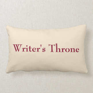 Champagne burgundy writer's cushion, writer's gift lumbar cushion
