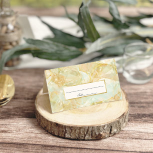 Champagne Burst Crystal Wedding Place Card