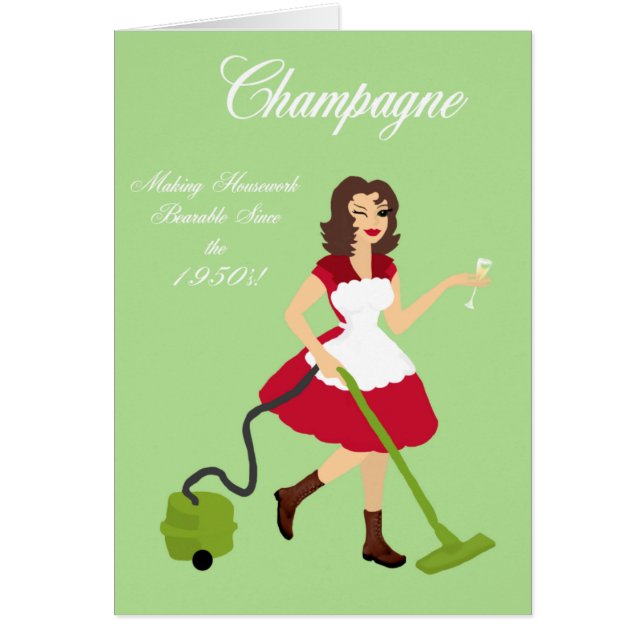 Champagne Charlotte Fun Card (Front)