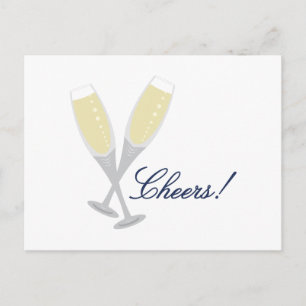 Champagne Cheers Postcard
