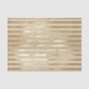 Champagne Christmas: Glittery Gold Stripes  Tissue Paper