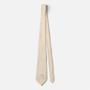 Champagne colour - your monograms tie