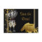 Champagne Confetti Black Gold Save The Date