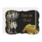 Champagne Confetti Black Gold Save The Date