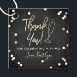 Champagne Confetti Wedding Thank You Favour Tags<br><div class="desc">Say thank you in style with these modern and very trendy wedding,  bridal shower or birthday party favour tags. This design is easy to personalise with your special event wording and your guests will be thrilled when they receive these fabulous gift tags.</div>