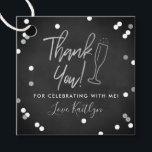 Champagne Confetti Wedding Thank You Favour Tags<br><div class="desc">Say thank you in style with these modern and very trendy wedding,  bridal shower or birthday party favour tags. This design is easy to personalise with your special event wording and your guests will be thrilled when they receive these fabulous gift tags.</div>