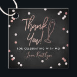 Champagne Confetti Wedding Thank You Favour Tags<br><div class="desc">Say thank you in style with these modern and very trendy wedding,  bridal shower or birthday party favour tags. This design is easy to personalise with your special event wording and your guests will be thrilled when they receive these fabulous gift tags.</div>