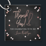 Champagne Confetti Wedding Thank You Favour Tags<br><div class="desc">Say thank you in style with these modern and very trendy wedding,  bridal shower or birthday party favour tags. This design is easy to personalise with your special event wording and your guests will be thrilled when they receive these fabulous gift tags.</div>