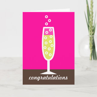 Champagne Congratulations Card