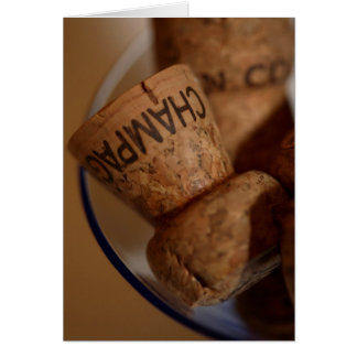 Champagne Corks Card -  Your Text Here