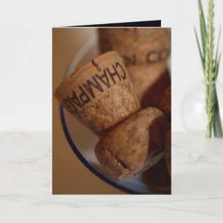 Champagne Corks Card -  You're Invited