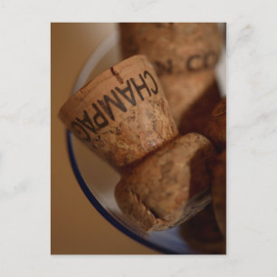 Champagne Corks Postcard