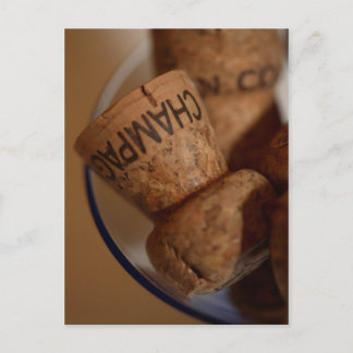 Champagne Corks Postcard