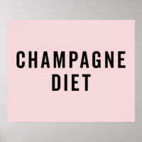 Champagne Diet Funny Quote