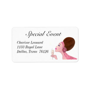 “ Champagne Diva” Address Labels