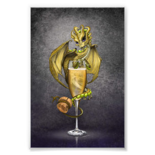 Champagne Dragon 4x6 Print