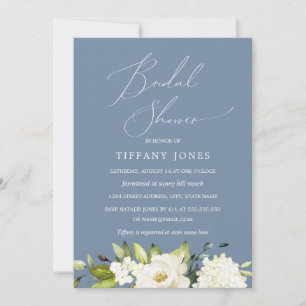 Champagne Floral Bridal Shower Invitation
