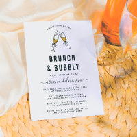 Champagne Flutes Brunch and Bubbly Bridal Shower