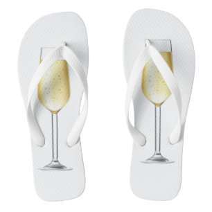 Champagne Flutes Celebration Wedding New Year's Thongs