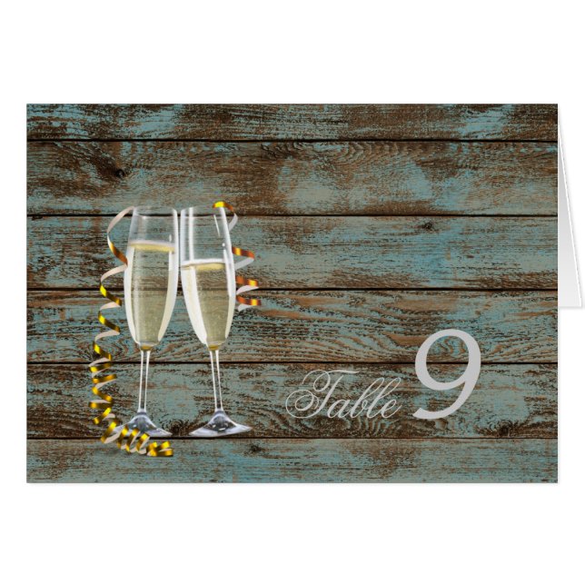 champagne flutes rustic blue barn wedding (Front Horizontal)