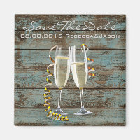 champagne flutes rustic blue barn wedding