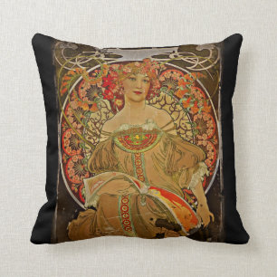 Champagne GIrl c1897 Cushion