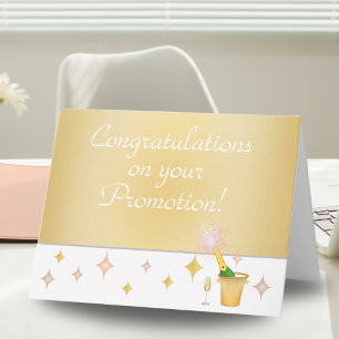 Champagne & Glam Congratulations On Promotion  Card