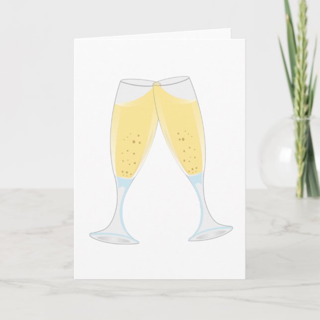 champagne-glass card (Front)