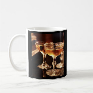 champagne glass golden toast coffee mug