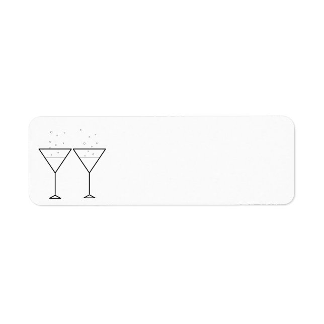 "Champagne Glasses" Labels (Front)