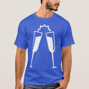 Champagne Glasses Ladies Night Trendy Aesthetic T-Shirt