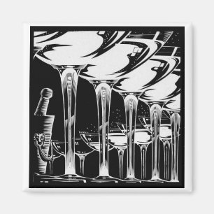 Champagne Glasses Magnet