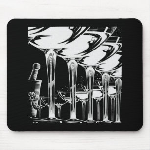 Champagne Glasses Mouse Pad