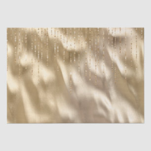 Champagne Gold Glam Sparkle Strings Wedding Tissue Paper