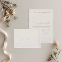 Champagne Gold Modern Minimalist Save The Date  