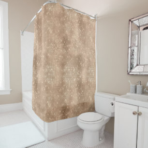 Champagne Gold Sparkle   Shower Curtain