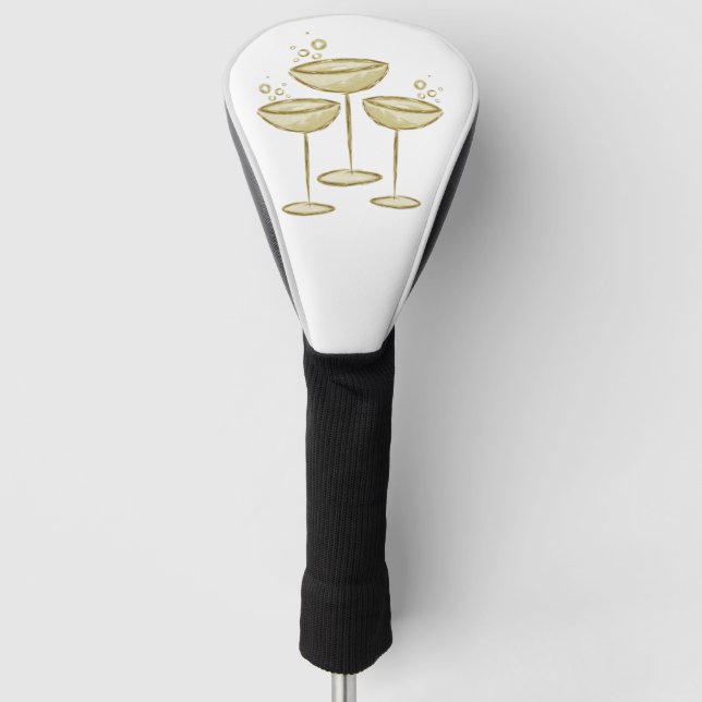 Champagne  golf head cover (Front)