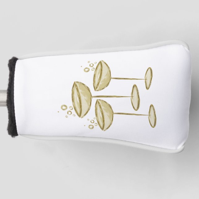 Champagne  golf head cover (Front)