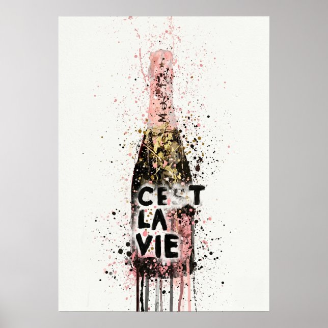 Champagne Graffiti  Poster (Front)