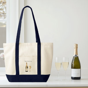 Champagne Lover with Funny Saying Tote Bag