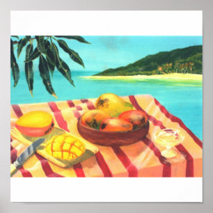champagne mangoes poster