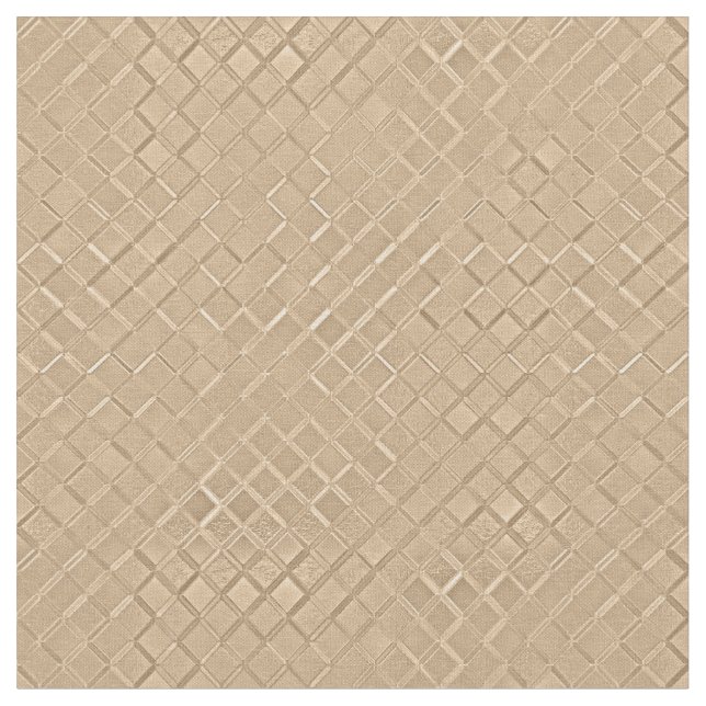 Champagne Metallic Diamond Patterns Fabric (Close Up)