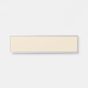 Champagne Metallic Solid Colour   Classic   Elegan Door Sign