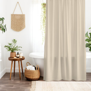 Champagne Metallic Solid Colour Classic Elegan Shower Curtain