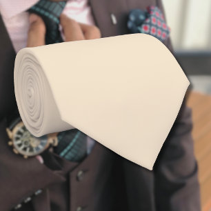Champagne Metallic Solid Colour Classic Elegan Tie