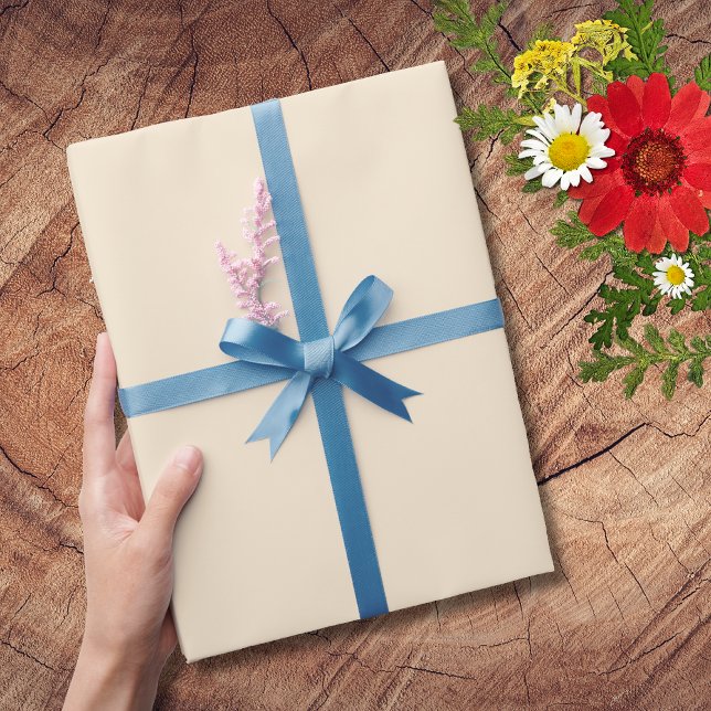 Champagne Metallic Solid Colour | Classic | Elegan Wrapping Paper (Creator Uploaded)