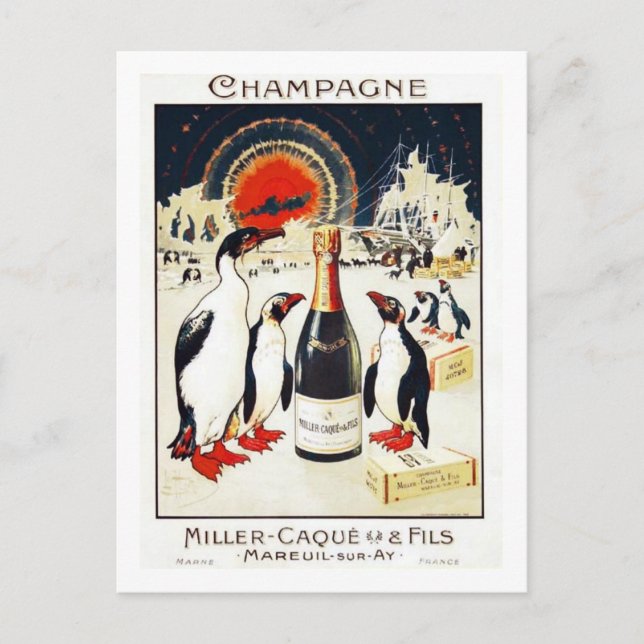 Champagne Miller-Caque & Fils Postcard (Front)
