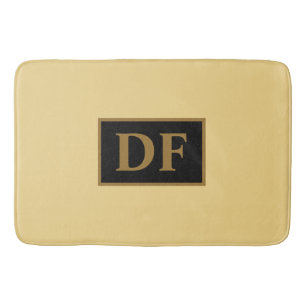 Champagne Monogrammed Bath Mat