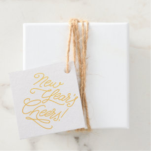 Champagne New Years Cheers Favour Tags